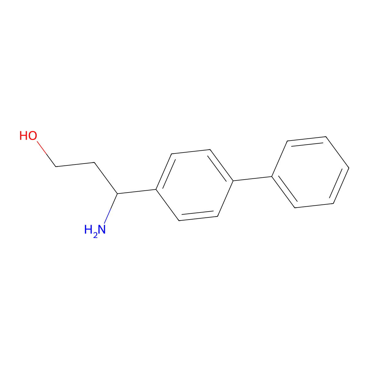 3-Amino-3-biphenyl-4-yl-propan-1-ol molecular structure, CAS 790227-30-4