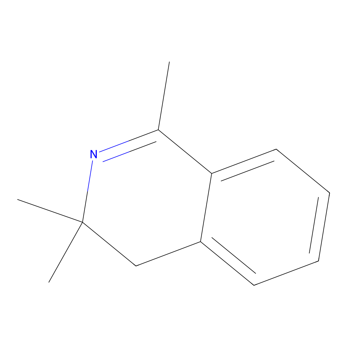 1,3,3-Trimethyl-3,4-dihydroisoquinoline molecular structure, CAS 79023-51-1