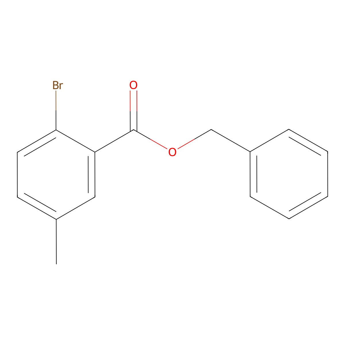 Benzyl 2-bromo-5-methylbenzoate molecular structure, CAS 790230-08-9