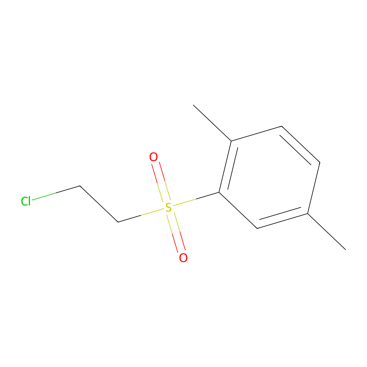2-(2-Chloroethanesulfonyl)-1,4-dimethylbenzene molecular structure, CAS 790232-11-0