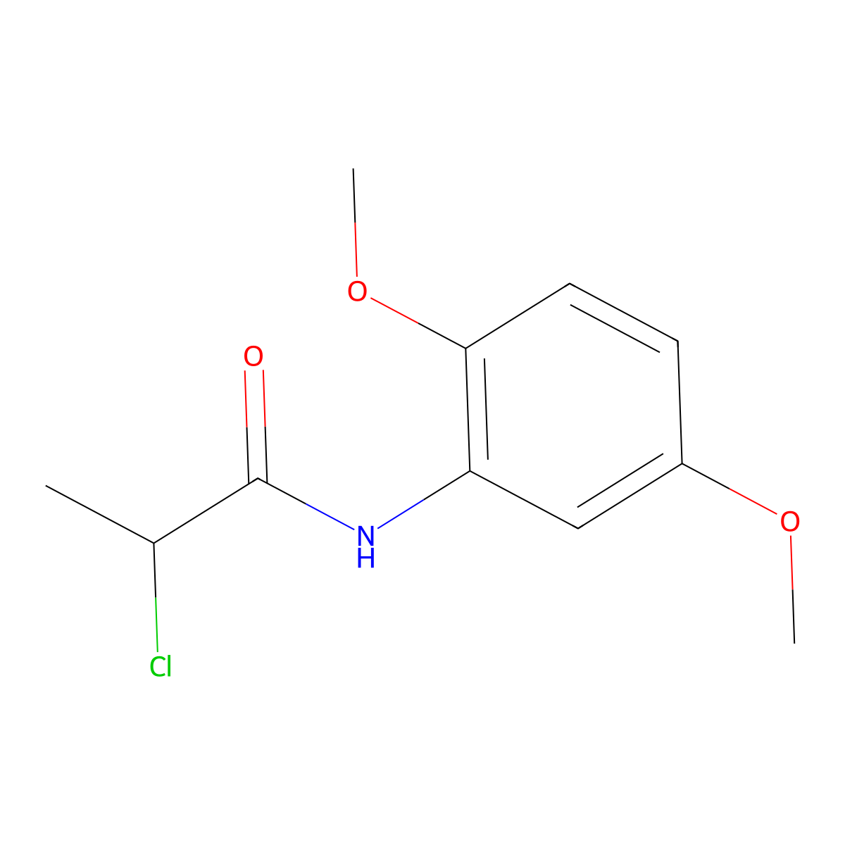 2-chloro-N-(2,5-dimethoxyphenyl)propanamide molecular structure, CAS 790232-12-1