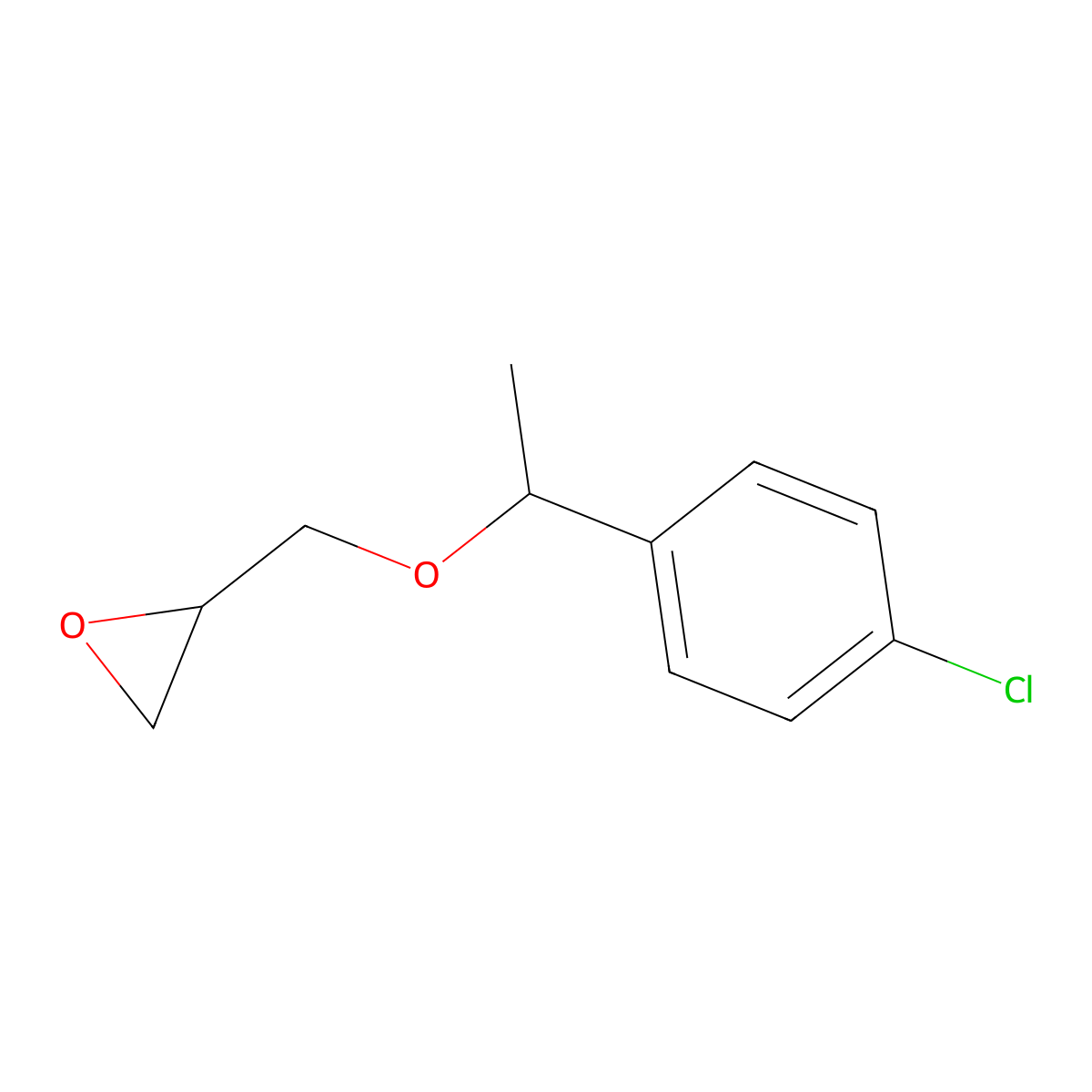 2-{[1-(4-Chlorophenyl)ethoxy]methyl}oxirane molecular structure, CAS 790263-37-5