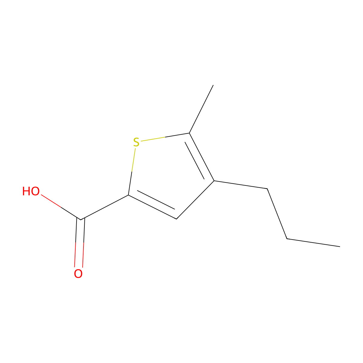 5-Methyl-4-propylthiophene-2-carboxylic acid molecular structure, CAS 790263-47-7