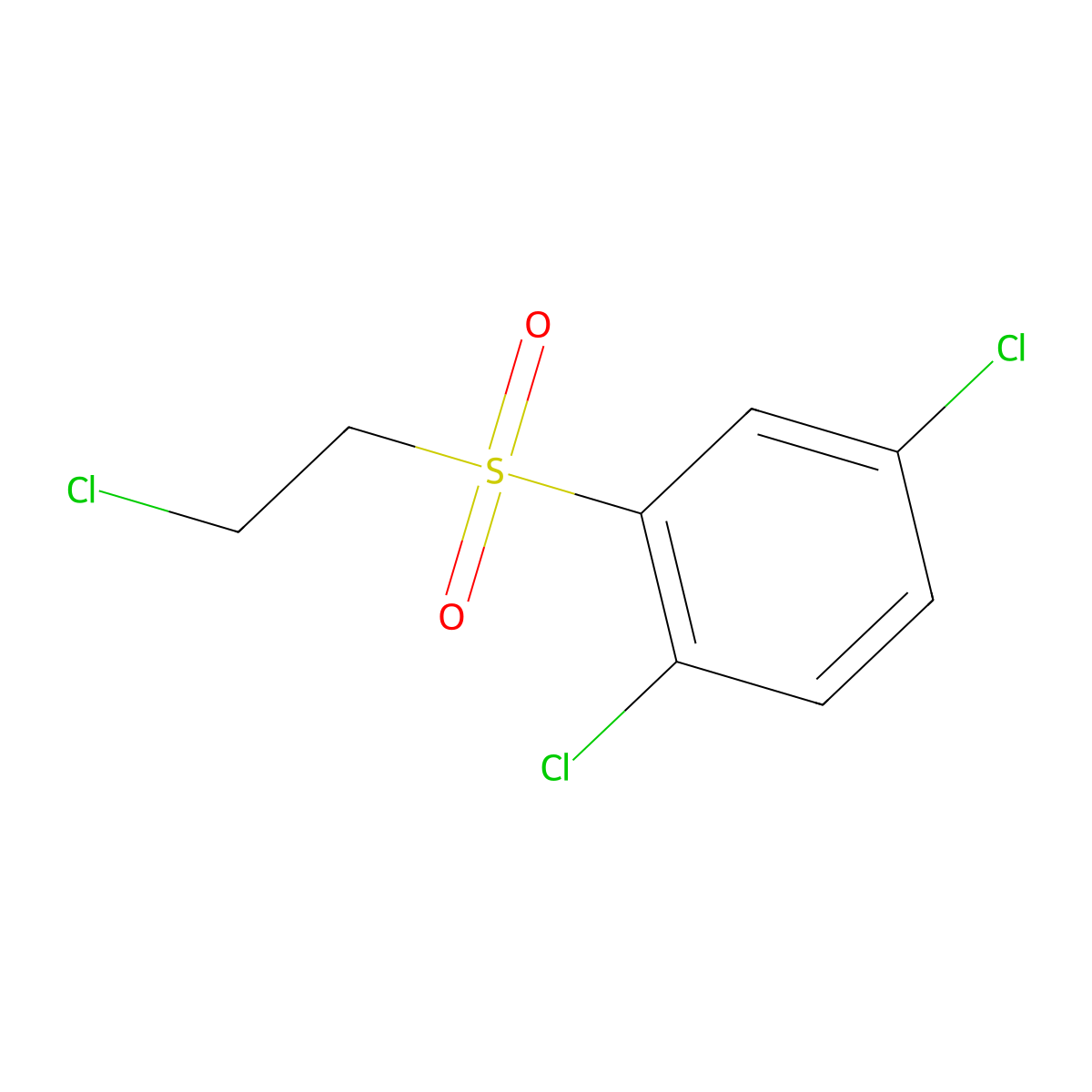 1,4-Dichloro-2-(2-chloroethanesulfonyl)benzene molecular structure, CAS 790263-68-2