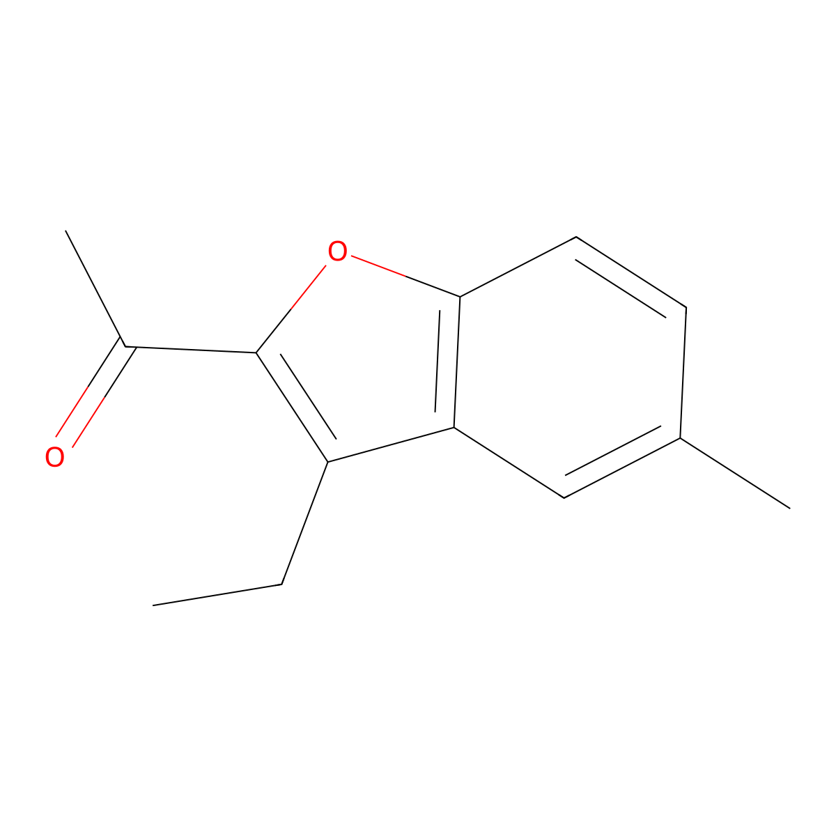 1-(3-Ethyl-5-methyl-1-benzofuran-2-yl)ethanone molecular structure, CAS 790263-82-0