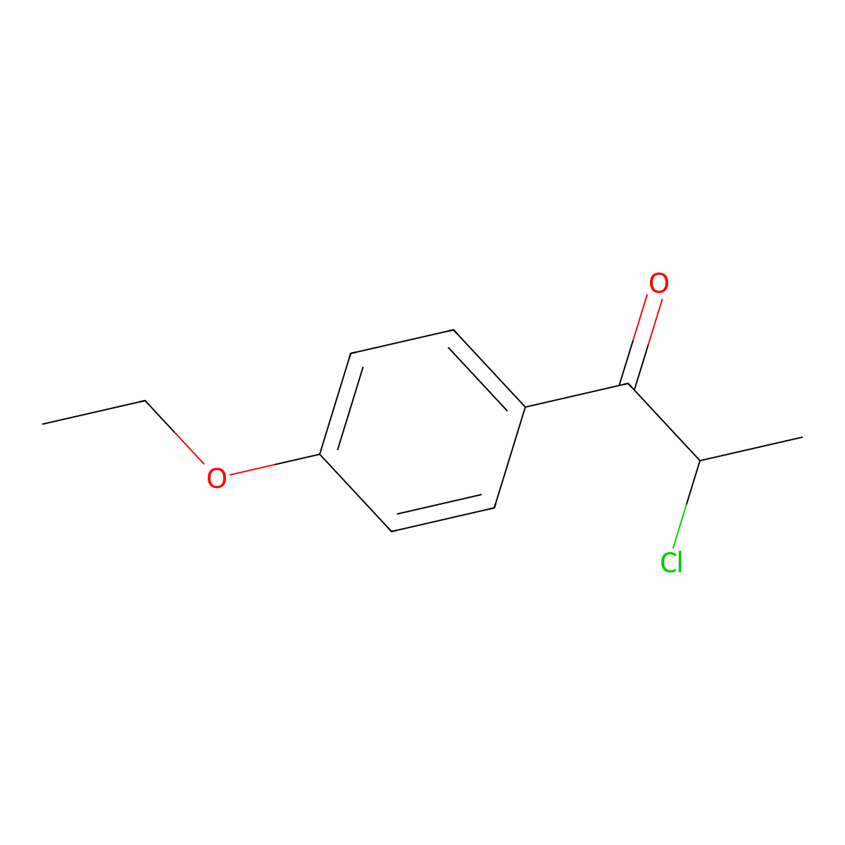 2-Chloro-1-(4-ethoxyphenyl)propan-1-one molecular structure, CAS 790270-99-4
