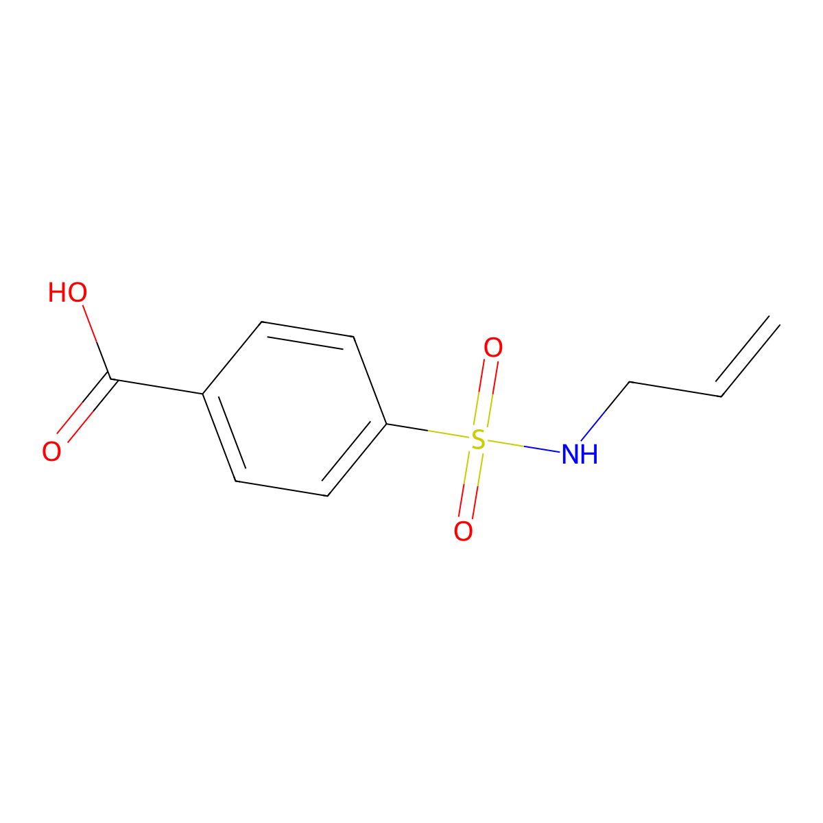 4-[(Prop-2-en-1-yl)sulfamoyl]benzoic acid molecular structure, CAS 790271-03-3