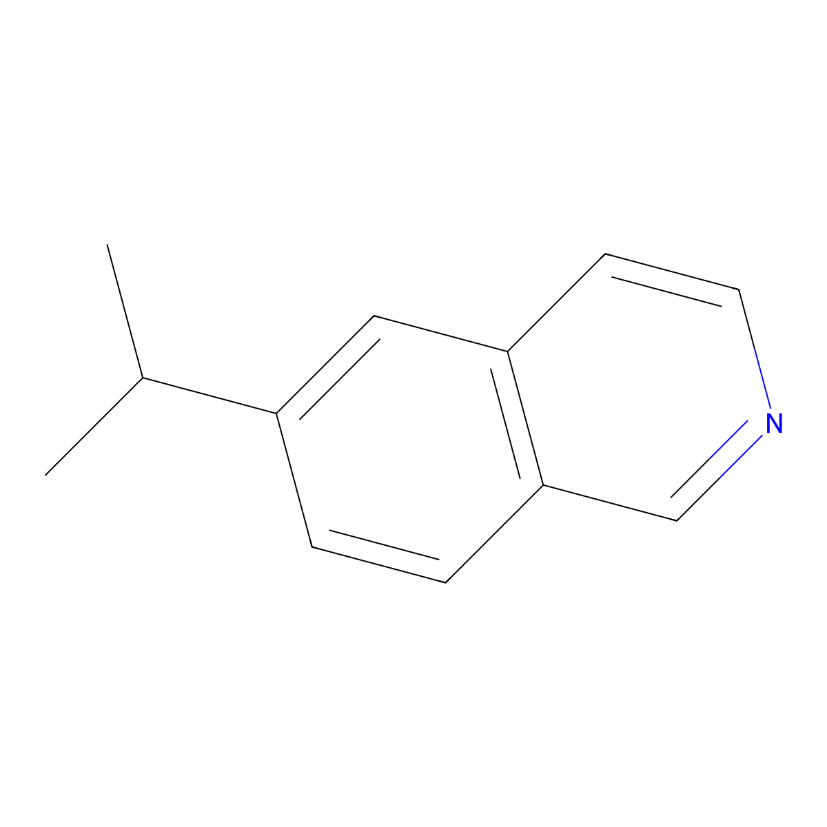 6-Isopropylisoquinoline molecular structure, CAS 790304-84-6