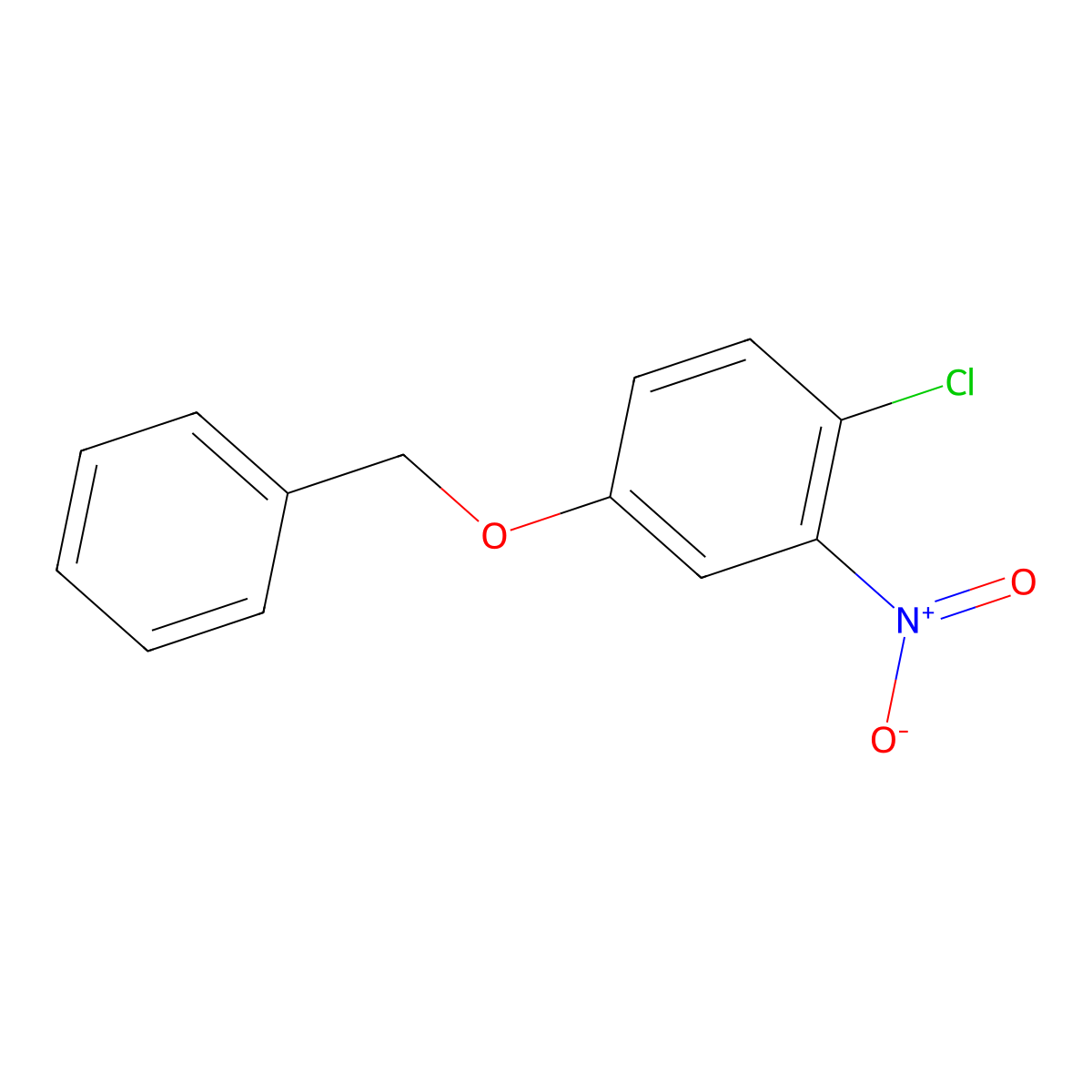 5-Benzyloxy-2-chloro-nitrobenzene molecular structure, CAS 79035-13-5