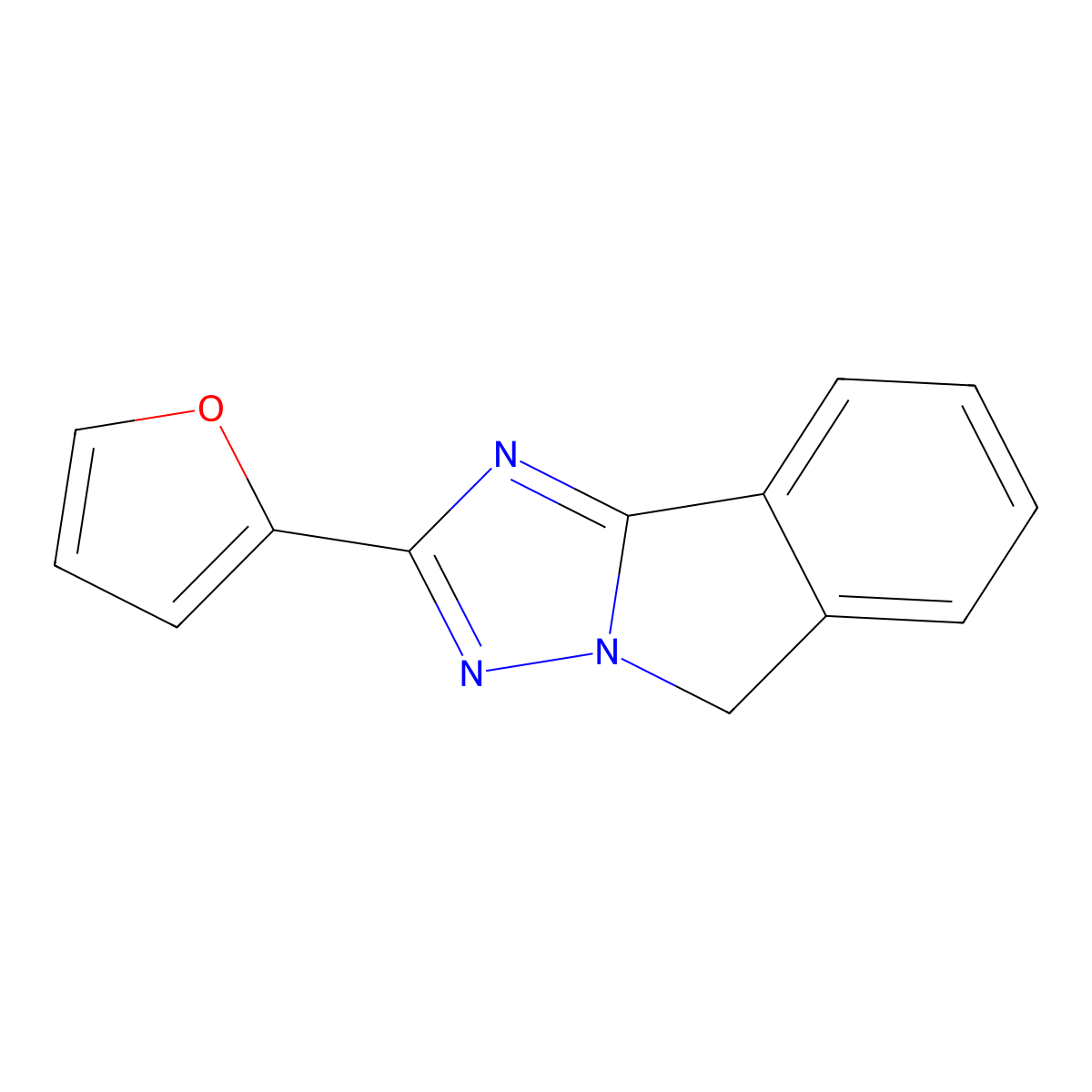 2-(furan-2-yl)-5H-[1,2,4]triazolo[5,1-a]isoindole molecular structure, CAS 79036-21-8