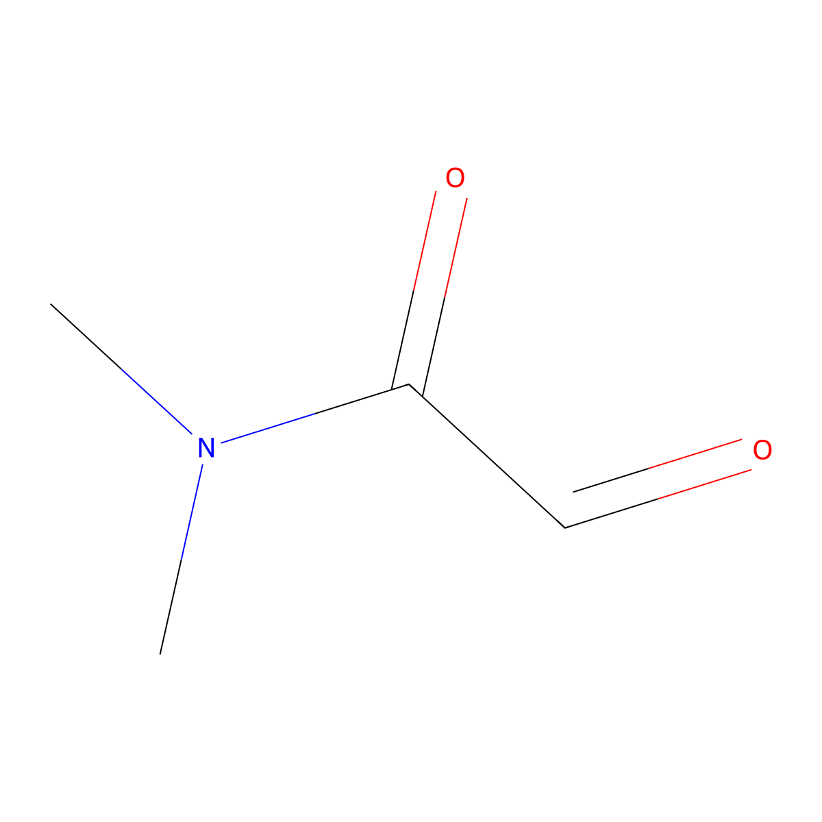 n,n-Dimethyl-2-oxoacetamide molecular structure, CAS 79036-50-3
