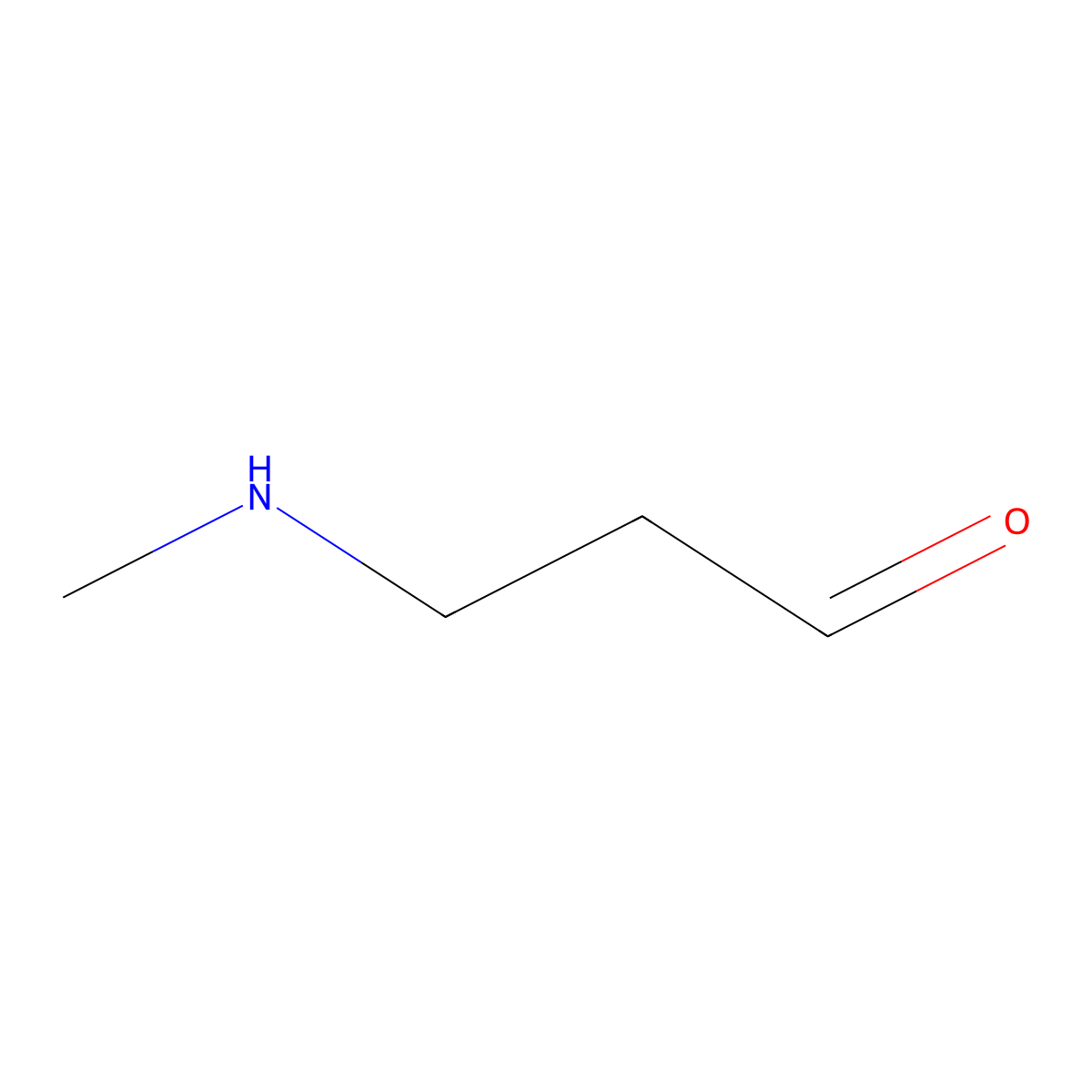 3-(Methylamino)propanal molecular structure, CAS 79036-83-2