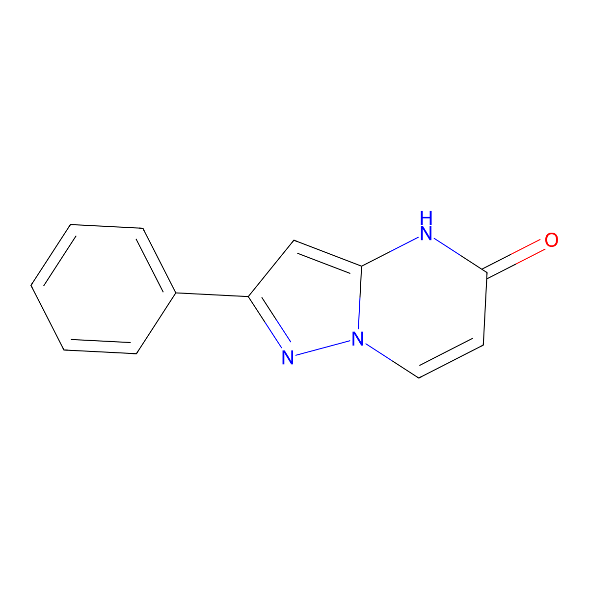 2-Phenylpyrazolo[1,5-a]pyrimidin-5-ol molecular structure, CAS 79039-17-1