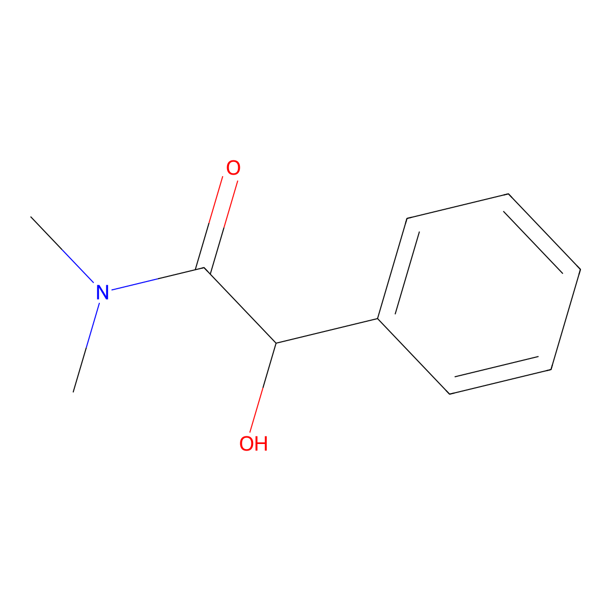 (S)-2-Hydroxy-N,N-dimethyl-2-phenylacetamide molecular structure, CAS 79043-43-9