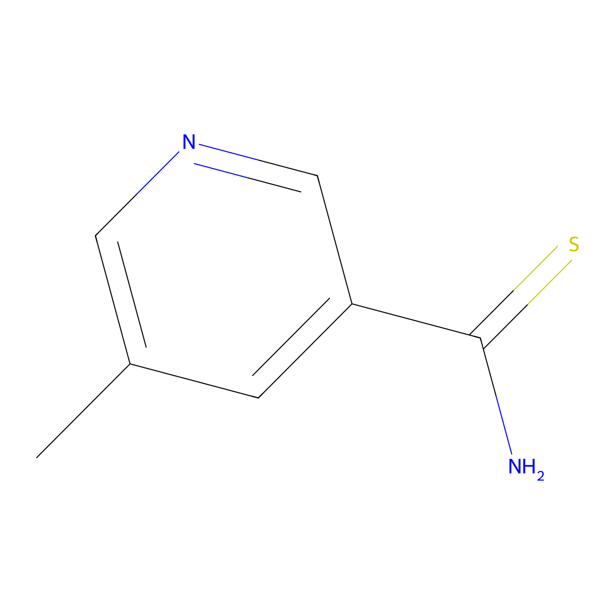 5-Methylpyridine-3-carbothioamide molecular structure, CAS 79048-97-8