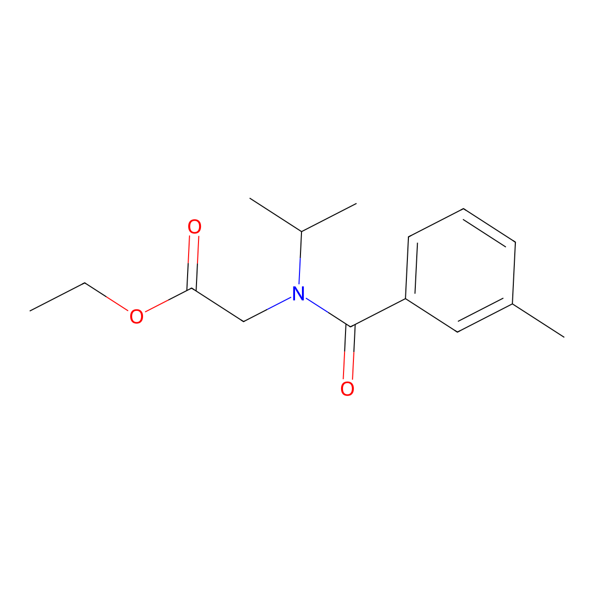 Ethyl 2-[1-(3-methylphenyl)-N-(propan-2-YL)formamido]acetate molecular structure, CAS 79050-11-6