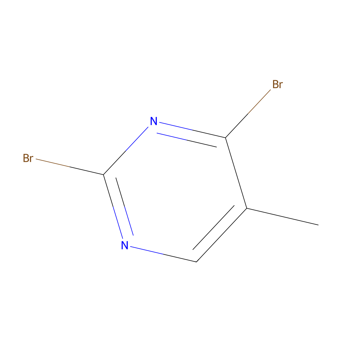 2,4-Dibromo-5-methylpyrimidine molecular structure, CAS 79055-50-8