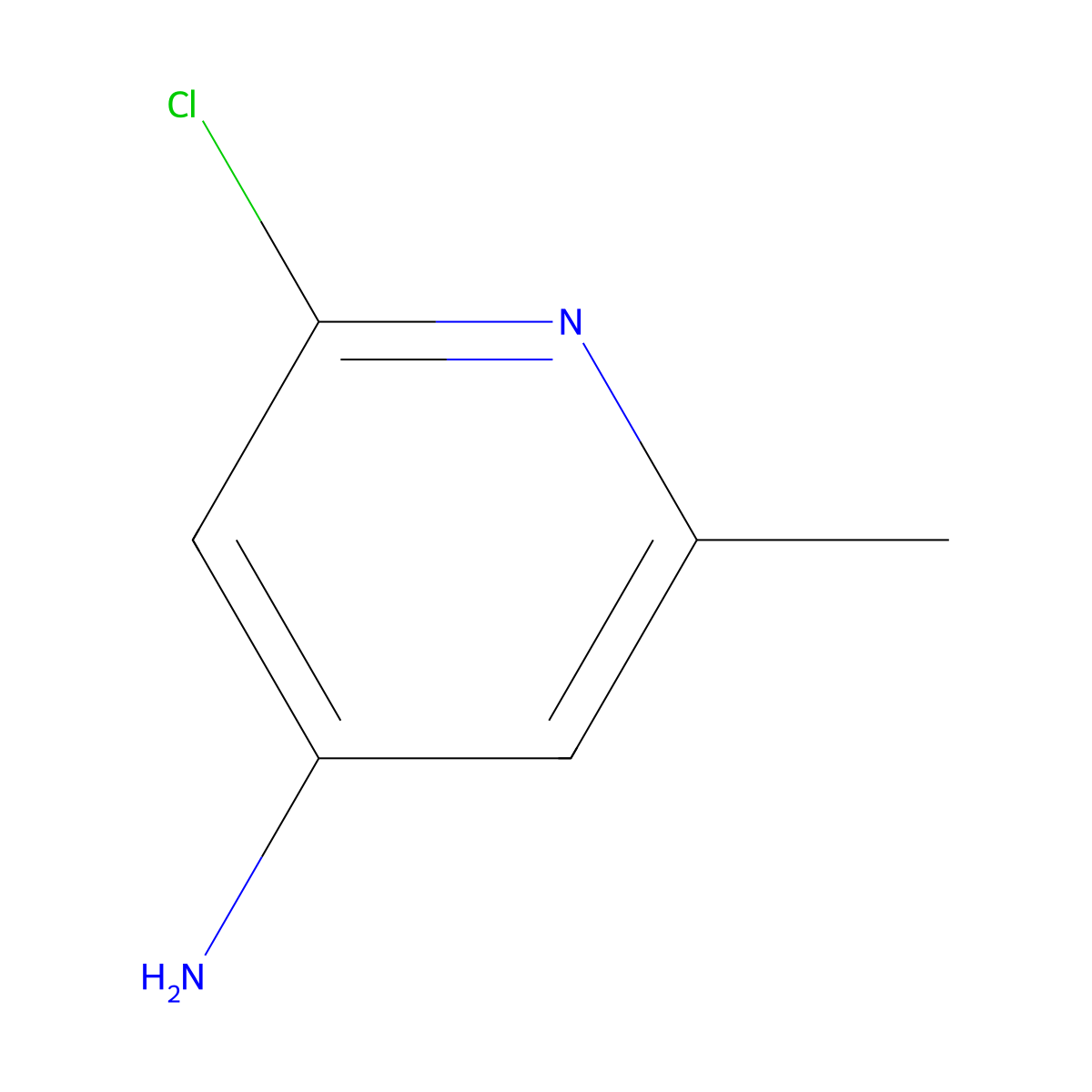 2-Chloro-6-methylpyridin-4-amine molecular structure, CAS 79055-63-3