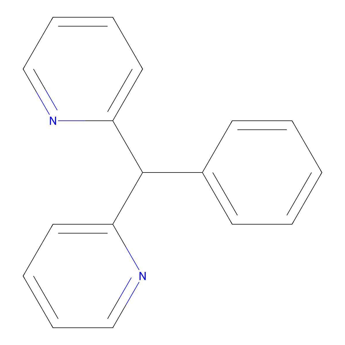2-[Phenyl(2-pyridinyl)methyl]pyridine molecular structure, CAS 79057-57-1