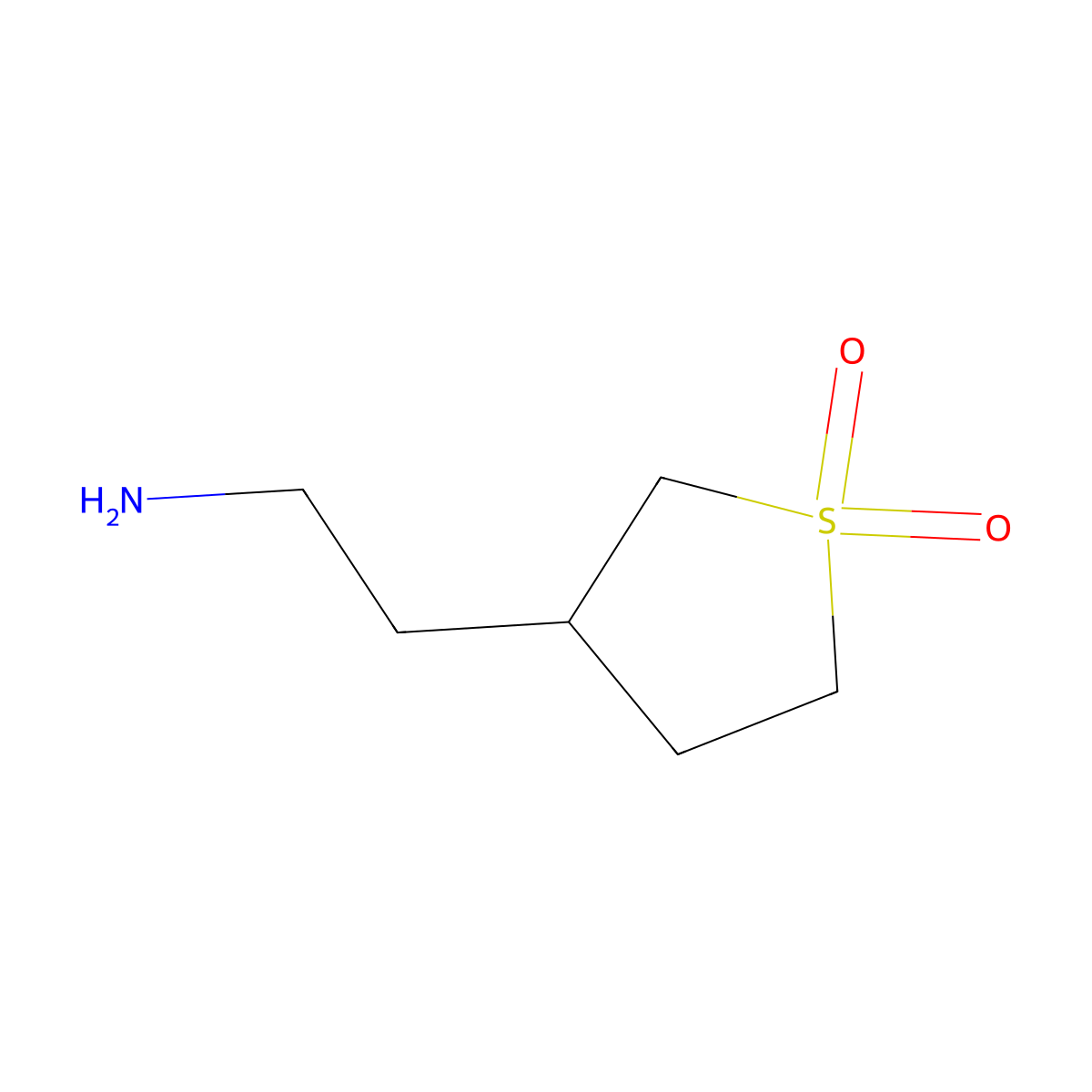 2-(1,1-Dioxidotetrahydro-3-thienyl)ethanamine molecular structure, CAS 790594-67-1
