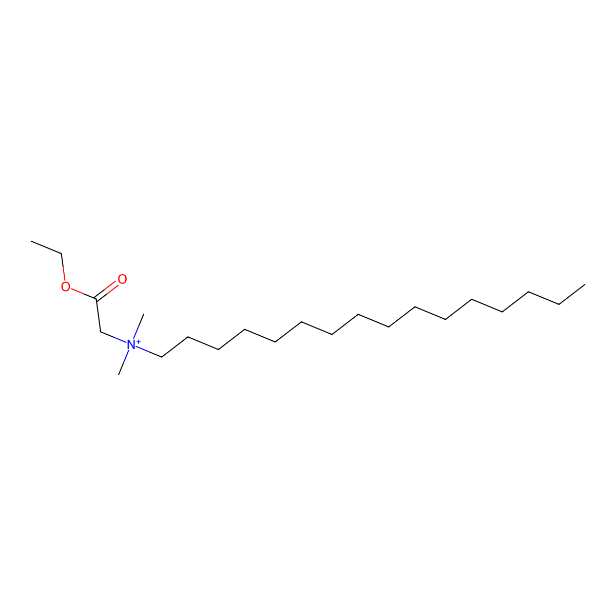 N-(2-Ethoxy-2-oxoethyl)-N,N-dimethyl-1-hexadecanaminium molecular structure, CAS 790595-65-2