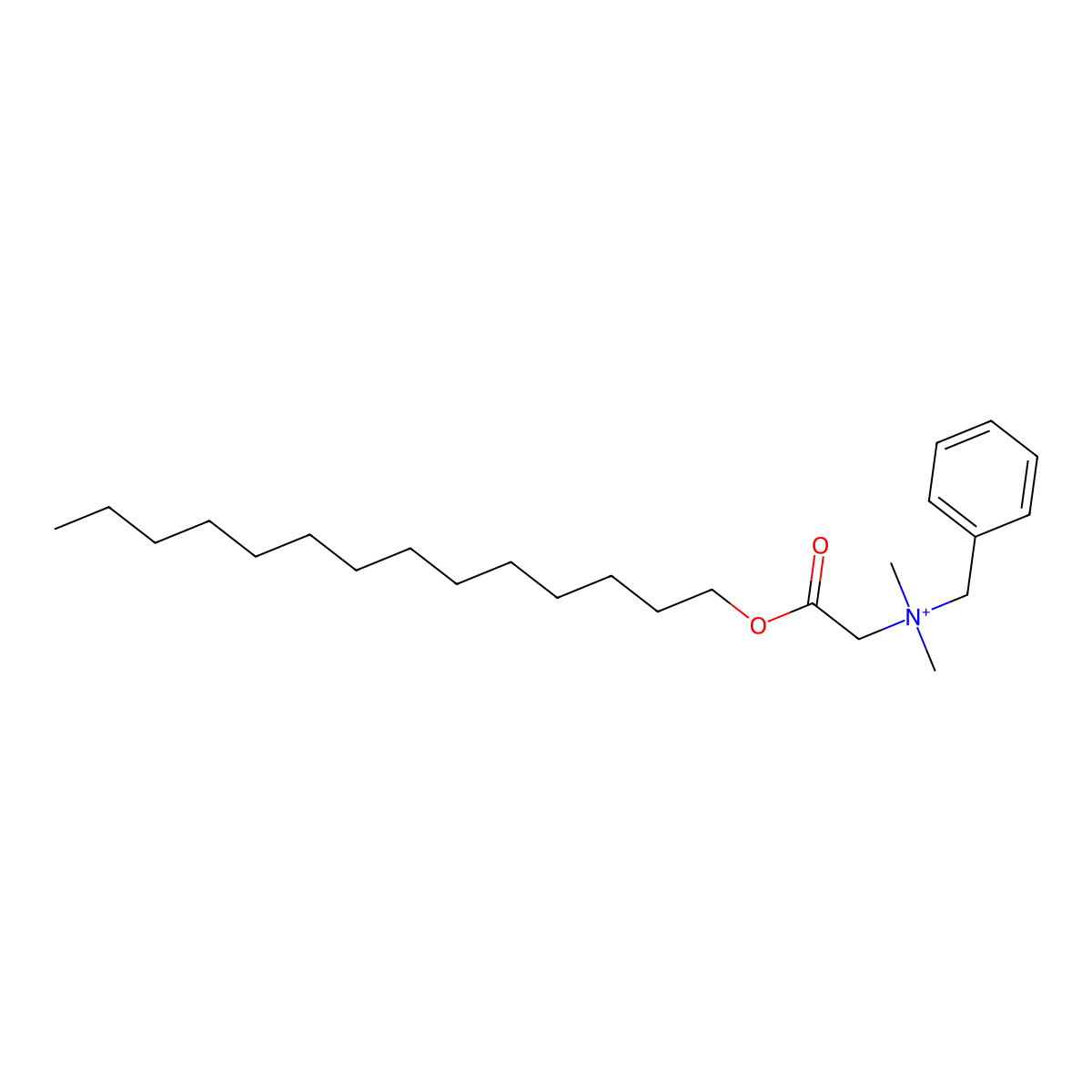 N,N-Dimethyl-N-[2-oxo-2-(tetradecyloxy)ethyl]benzenemethanaminium molecular structure, CAS 790614-34-5