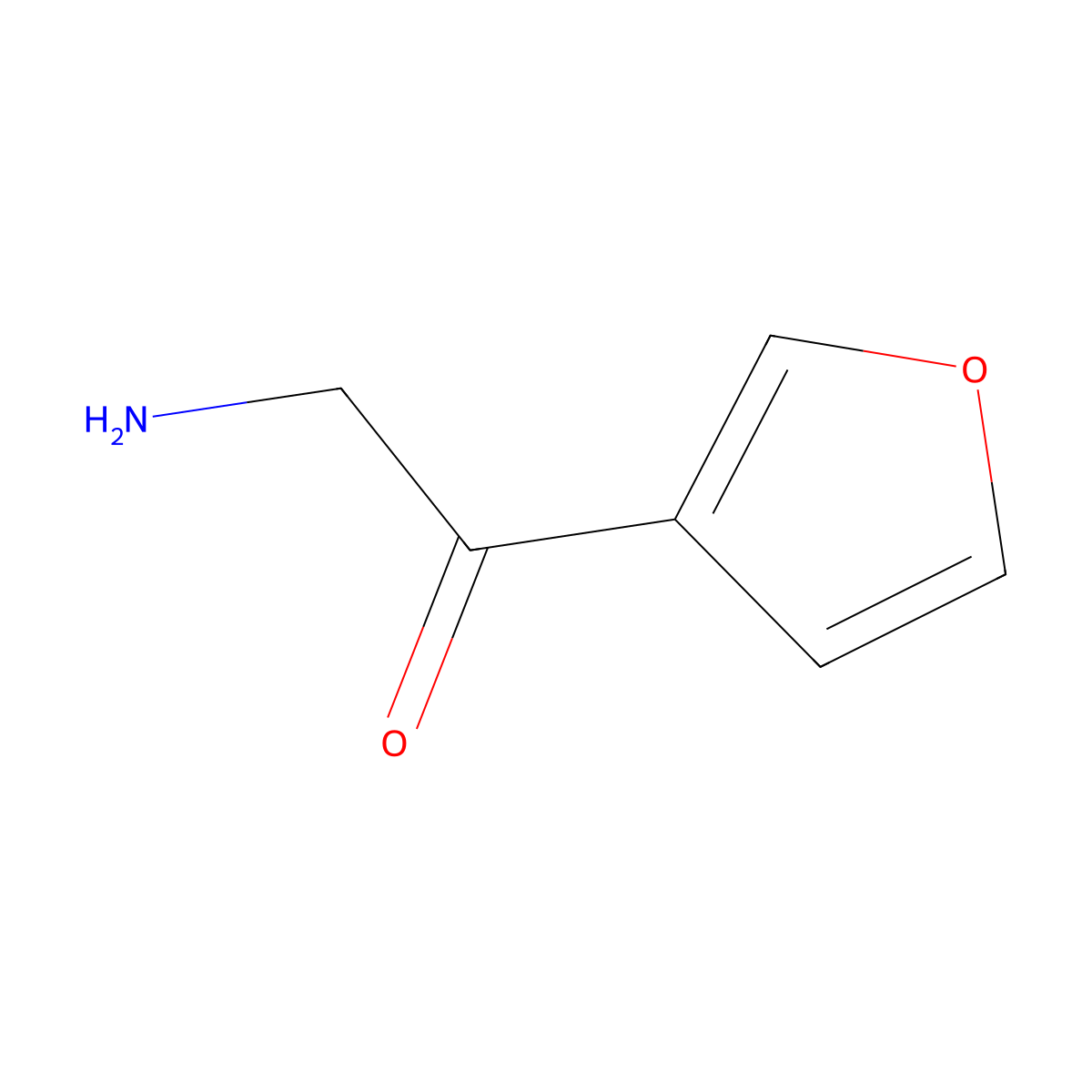 2-Amino-1-(furan-3-yl)ethanone molecular structure, CAS 790614-69-6