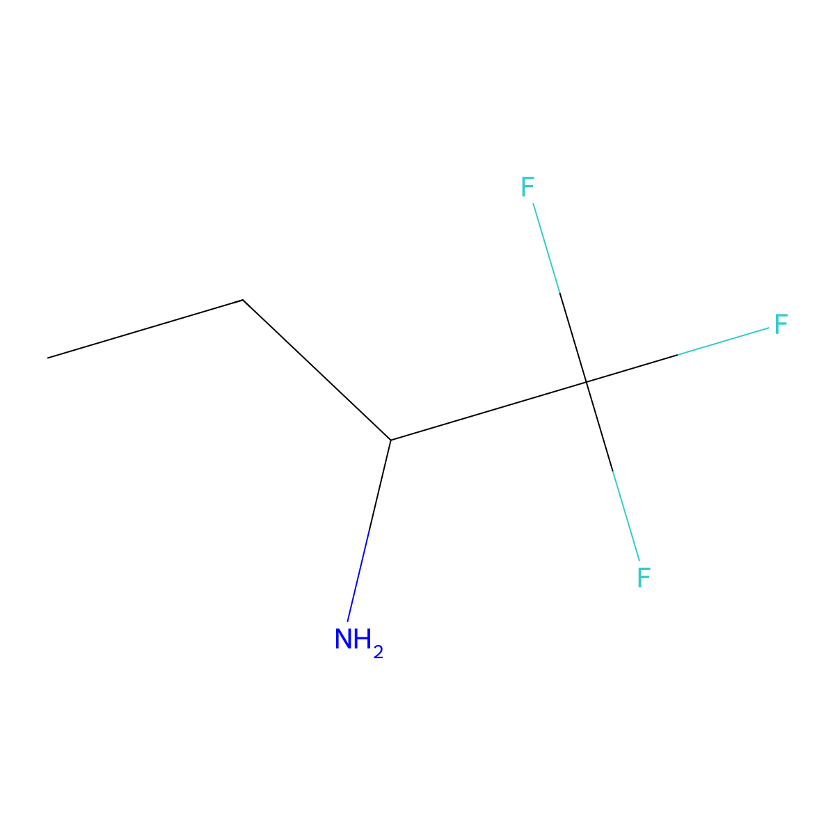 (2S)-1,1,1-Trifluorobutan-2-amine molecular structure, CAS 790617-82-2