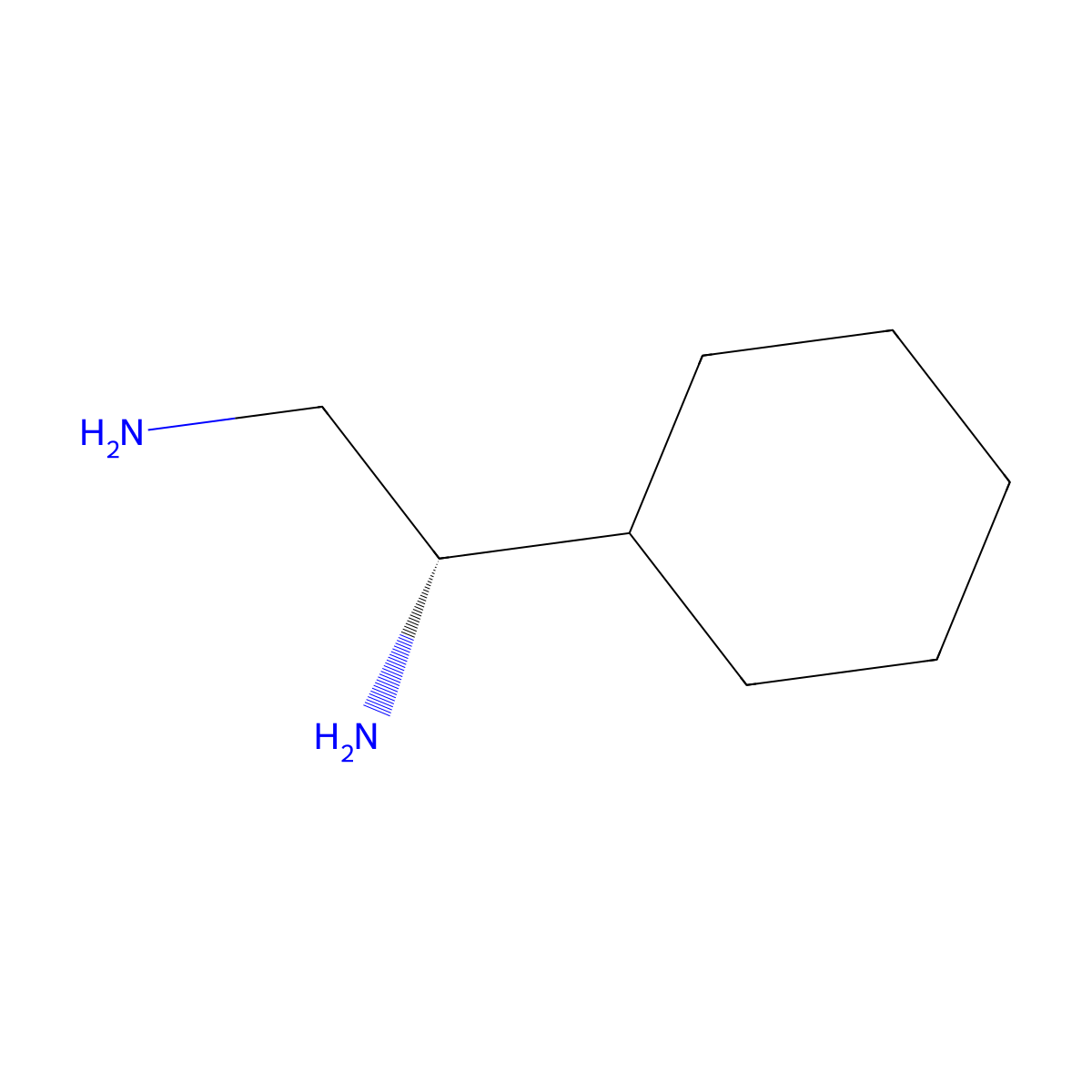 (1S)-1-cyclohexylethane-1,2-diamine molecular structure, CAS 790636-80-5