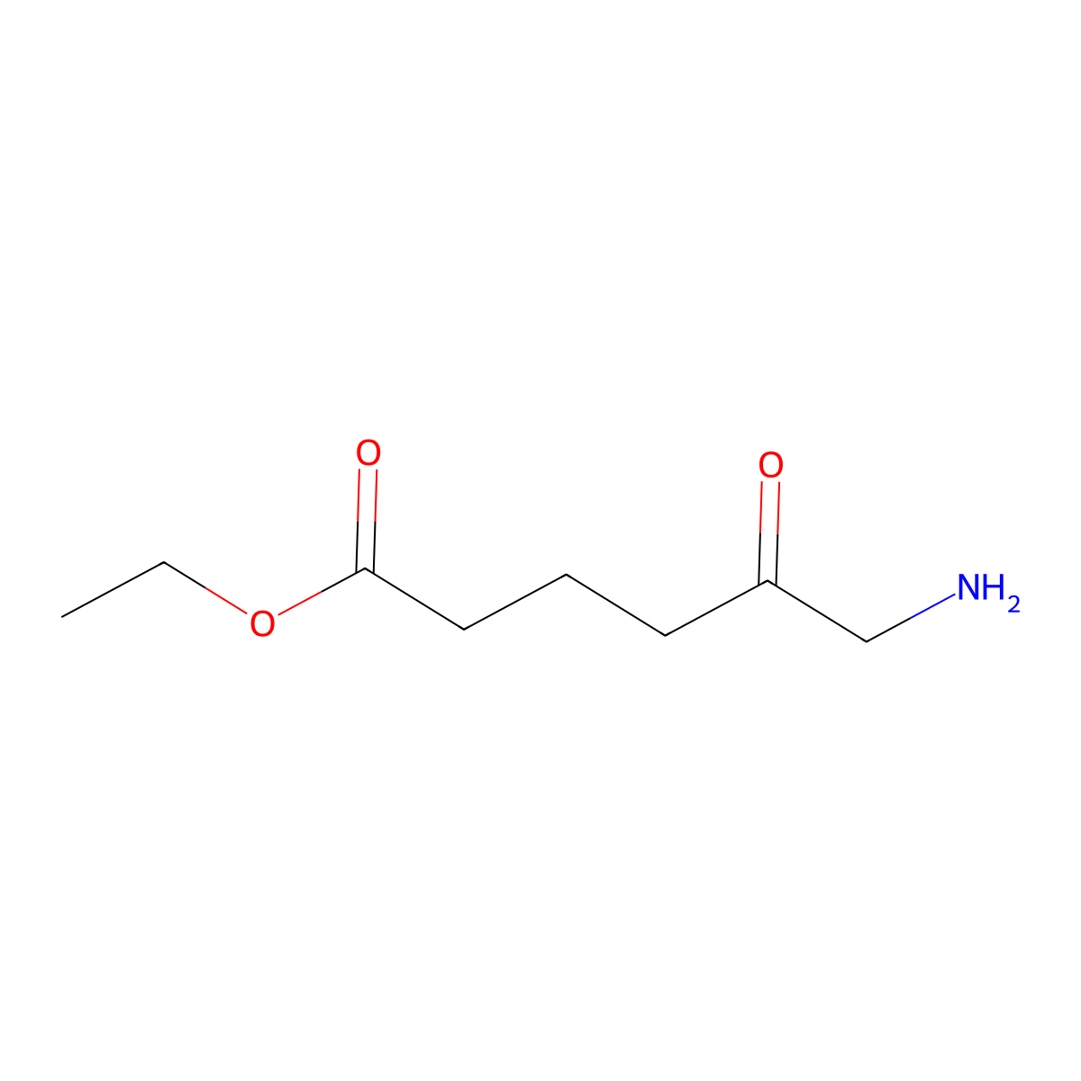 Ethyl 6-amino-5-oxohexanoate molecular structure, CAS 790644-69-8