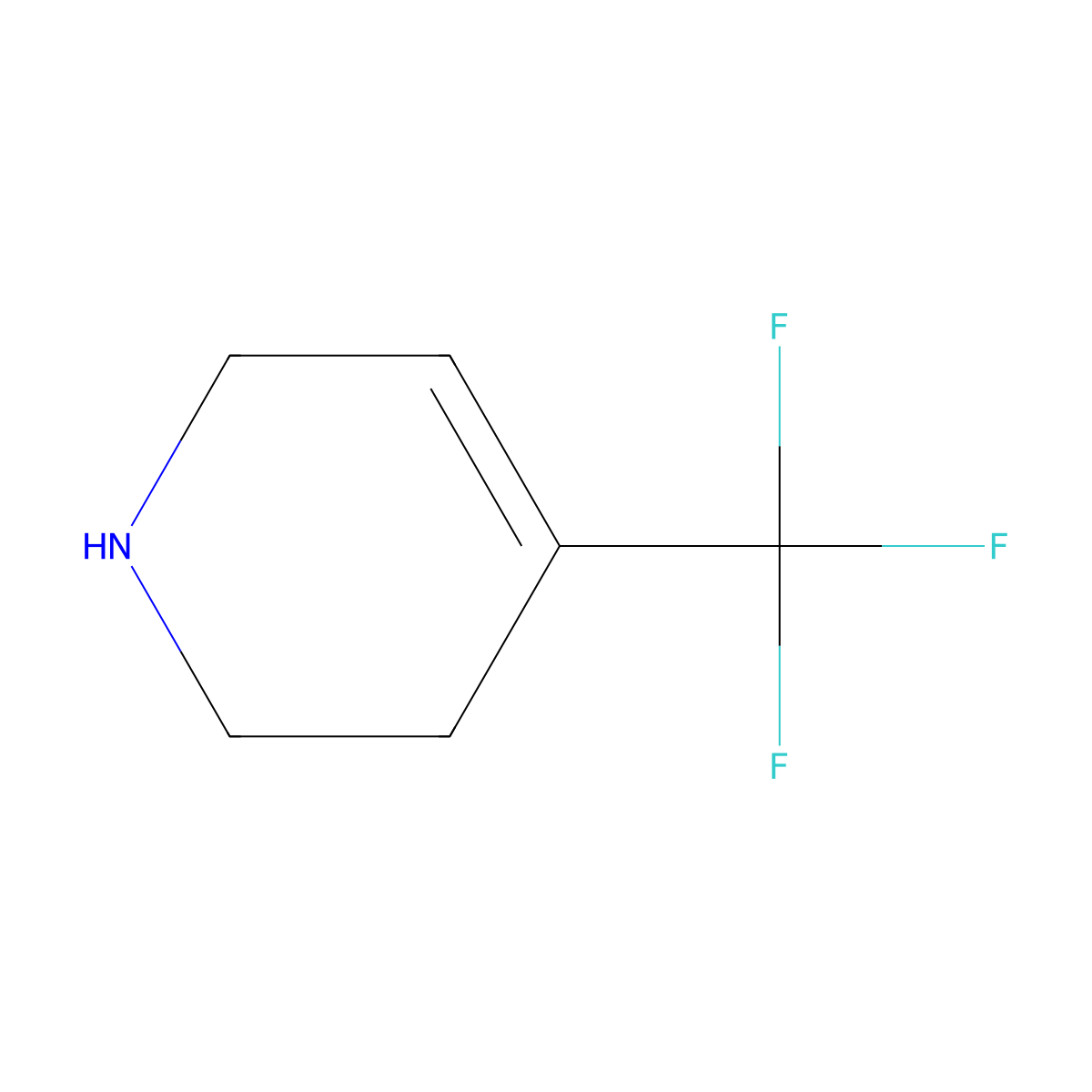 4-(Trifluoromethyl)-1,2,3,6-tetrahydropyridine molecular structure, CAS 790646-62-7