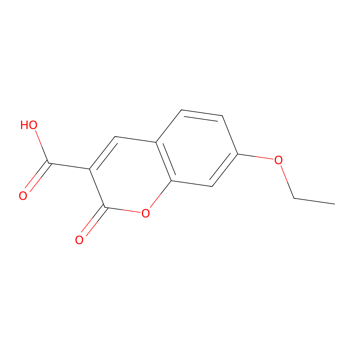 7-Ethoxy-2-oxo-2H-chromene-3-carboxylic acid molecular structure, CAS 79065-74-0