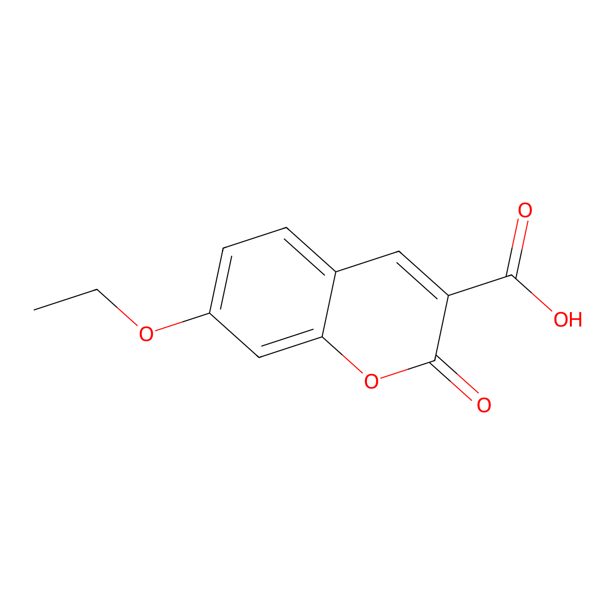 7-Ethoxy-2-oxo-2H-chromene-3-carboxylic acid molecular structure, CAS 79065-74-0