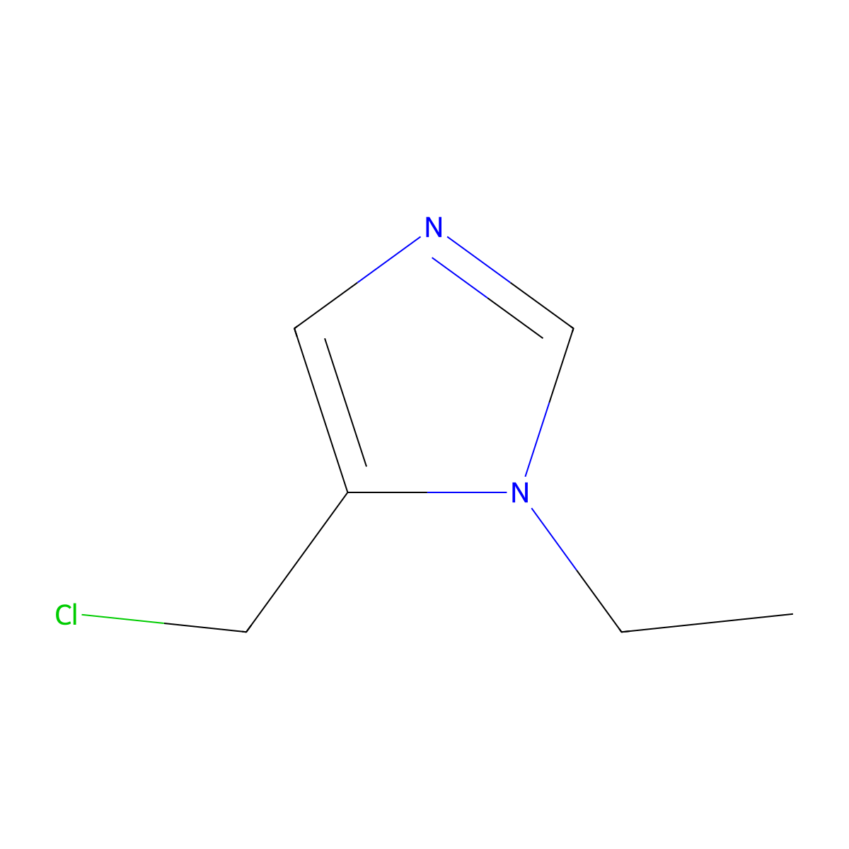 5-(Chloromethyl)-1-ethyl-1H-imidazole molecular structure, CAS 790654-82-9