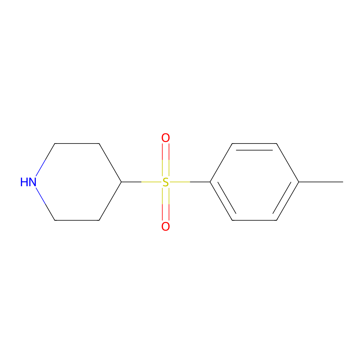 4-(4-Methylbenzenesulfonyl)piperidine molecular structure, CAS 790658-39-8