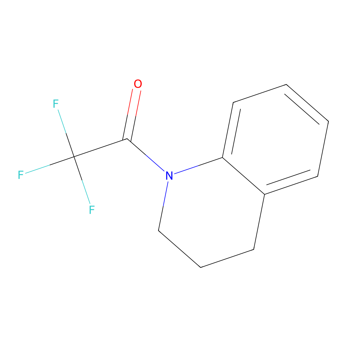 1-(3,4-dihydroquinolin-1(2H)-yl)-2,2,2-trifluoroethanone molecular structure, CAS 79066-90-3