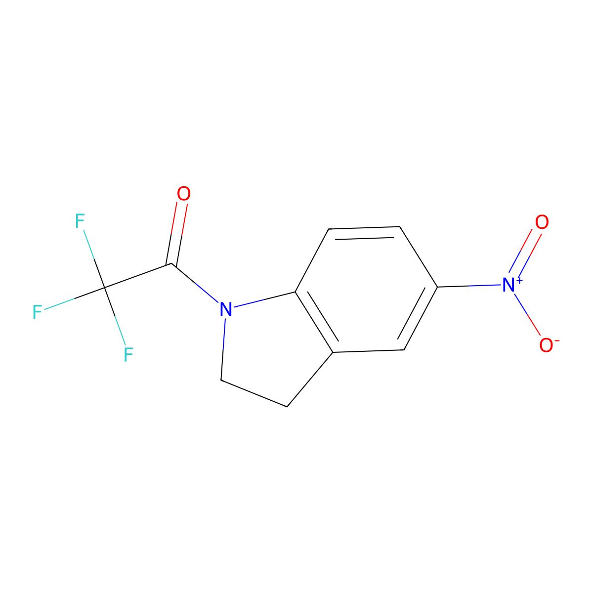 2,2,2-Trifluoro-1-(5-nitroindolin-1-yl)ethanone molecular structure, CAS 790677-11-1