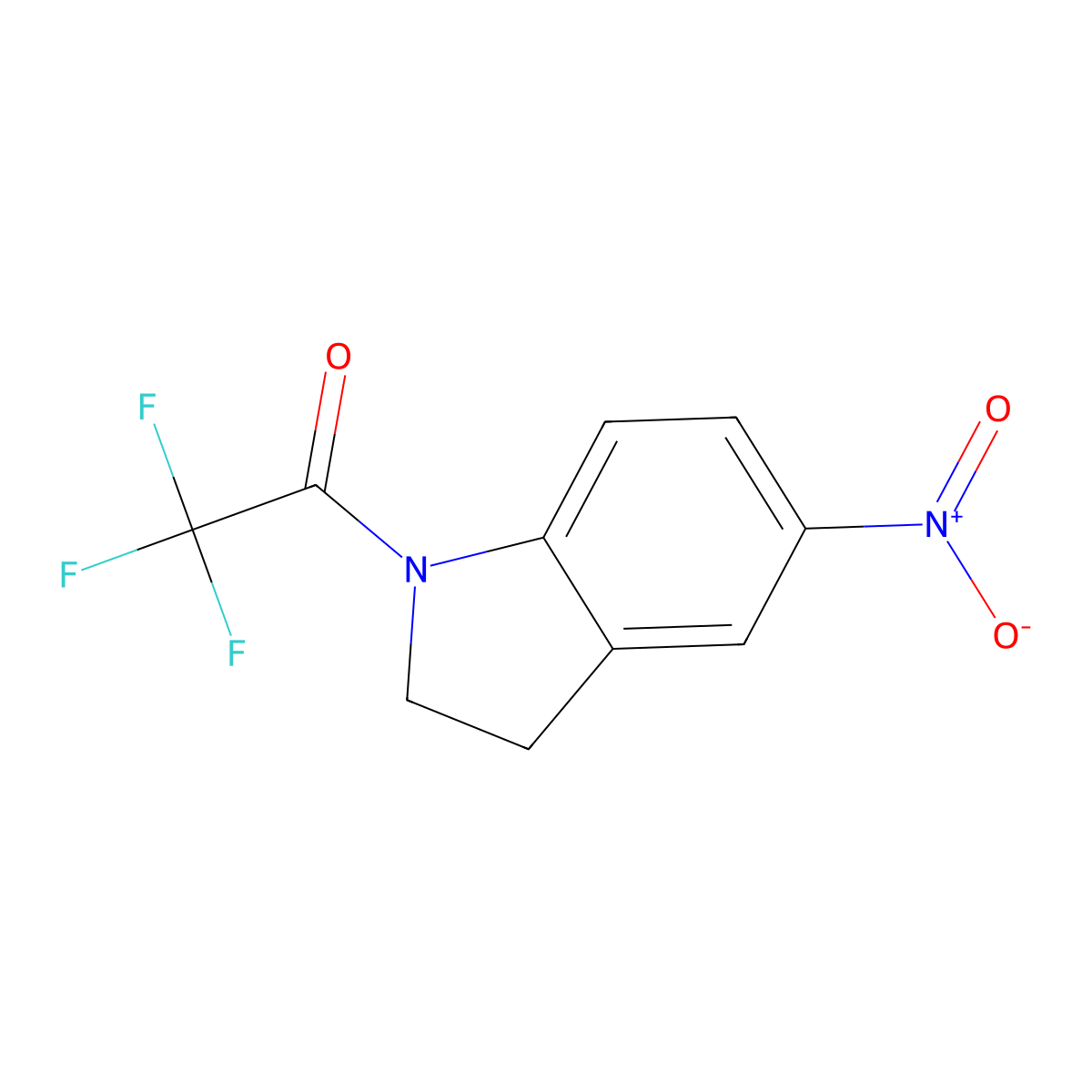 2,2,2-Trifluoro-1-(5-nitroindolin-1-yl)ethanone molecular structure, CAS 790677-11-1