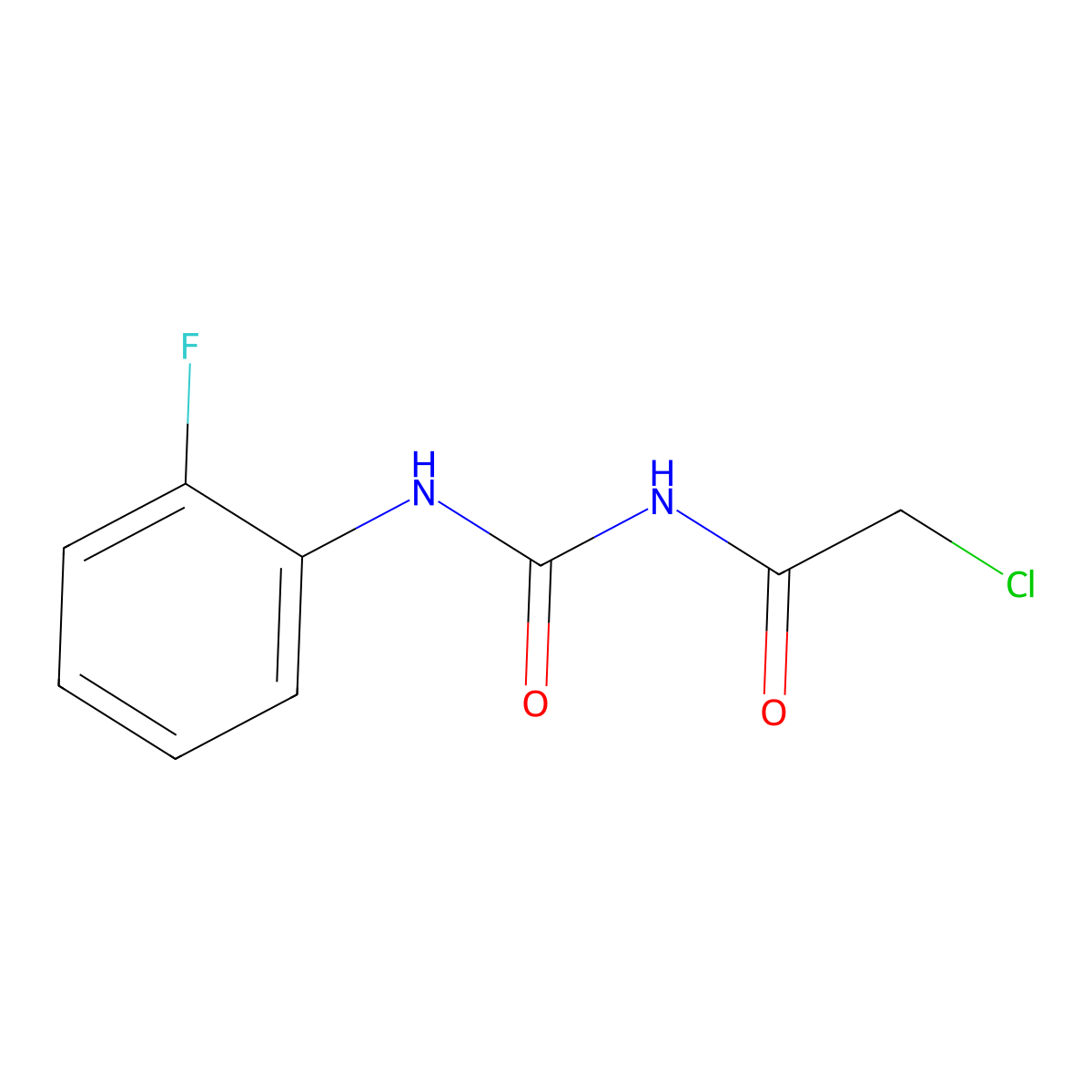 3-(2-Chloroacetyl)-1-(2-fluorophenyl)urea molecular structure, CAS 790681-56-0