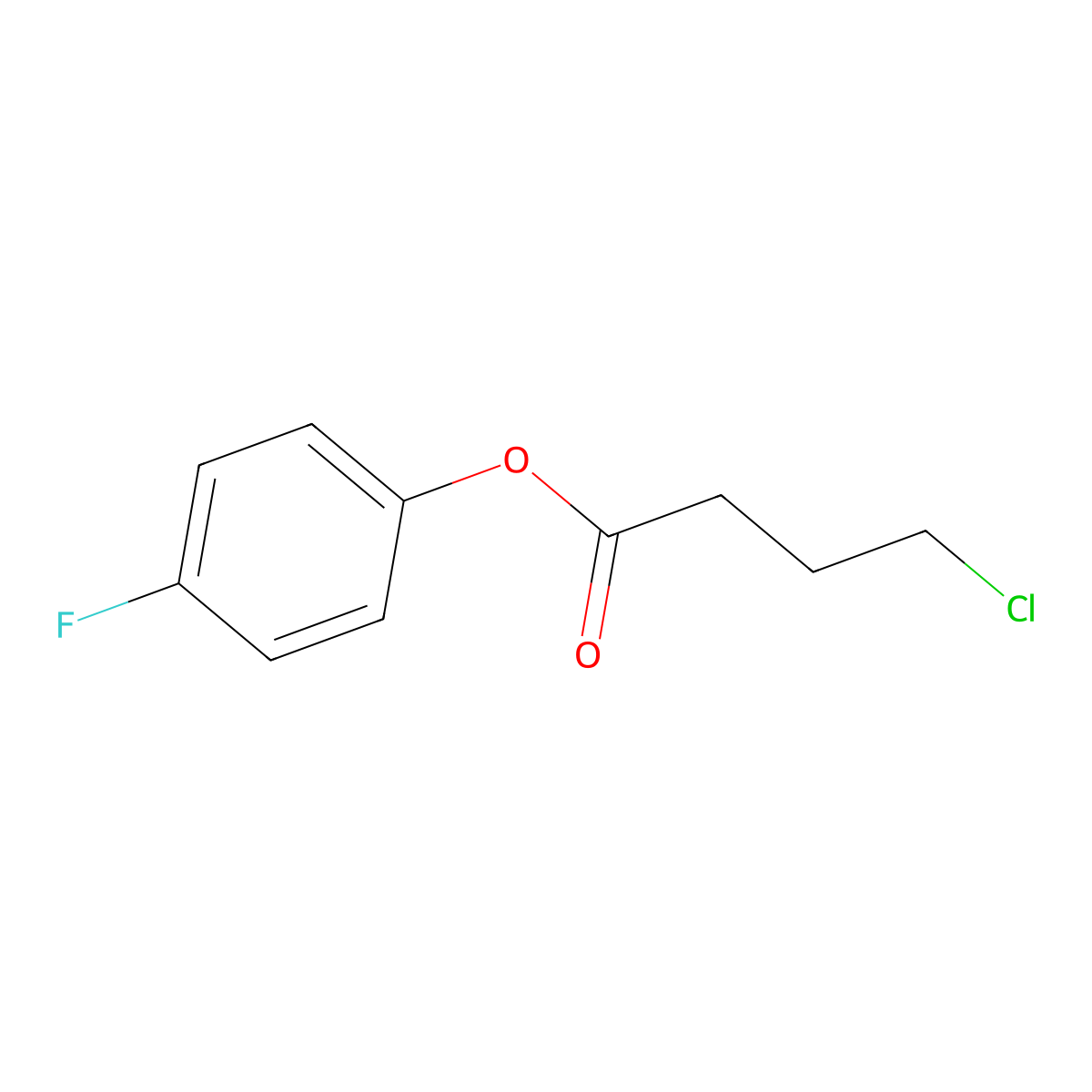 4-Fluorophenyl 4-chlorobutanoate molecular structure, CAS 790681-67-3
