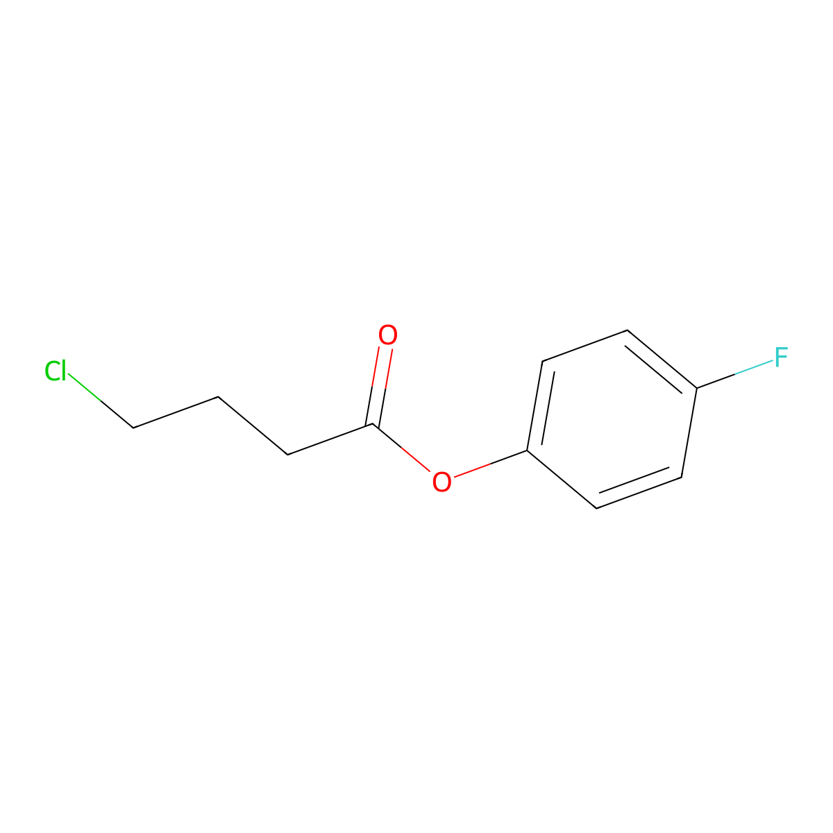 4-Fluorophenyl 4-chlorobutanoate molecular structure, CAS 790681-67-3