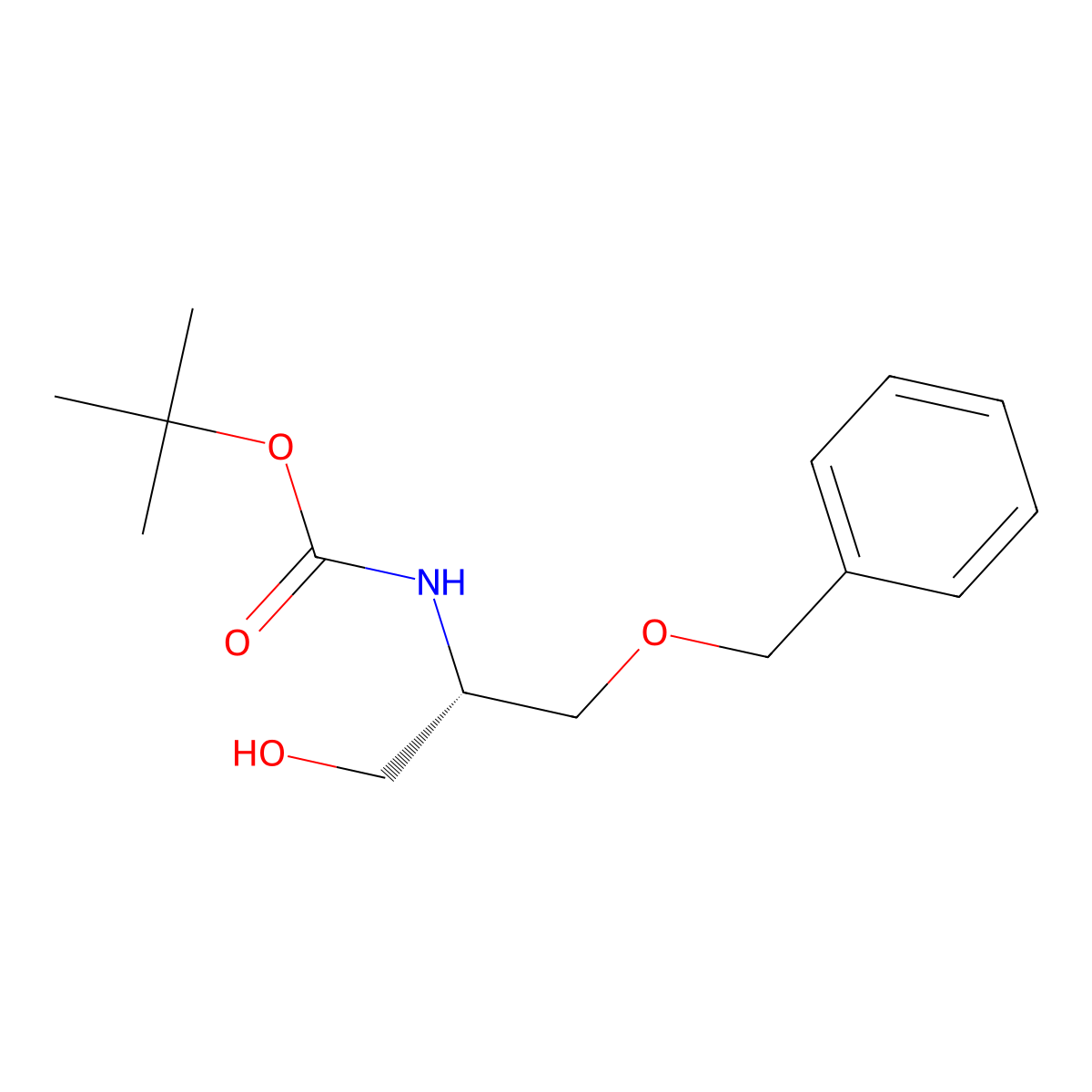 N-Boc-(S)-2-amino-3-benzyloxy-1-propanol molecular structure, CAS 79069-15-1