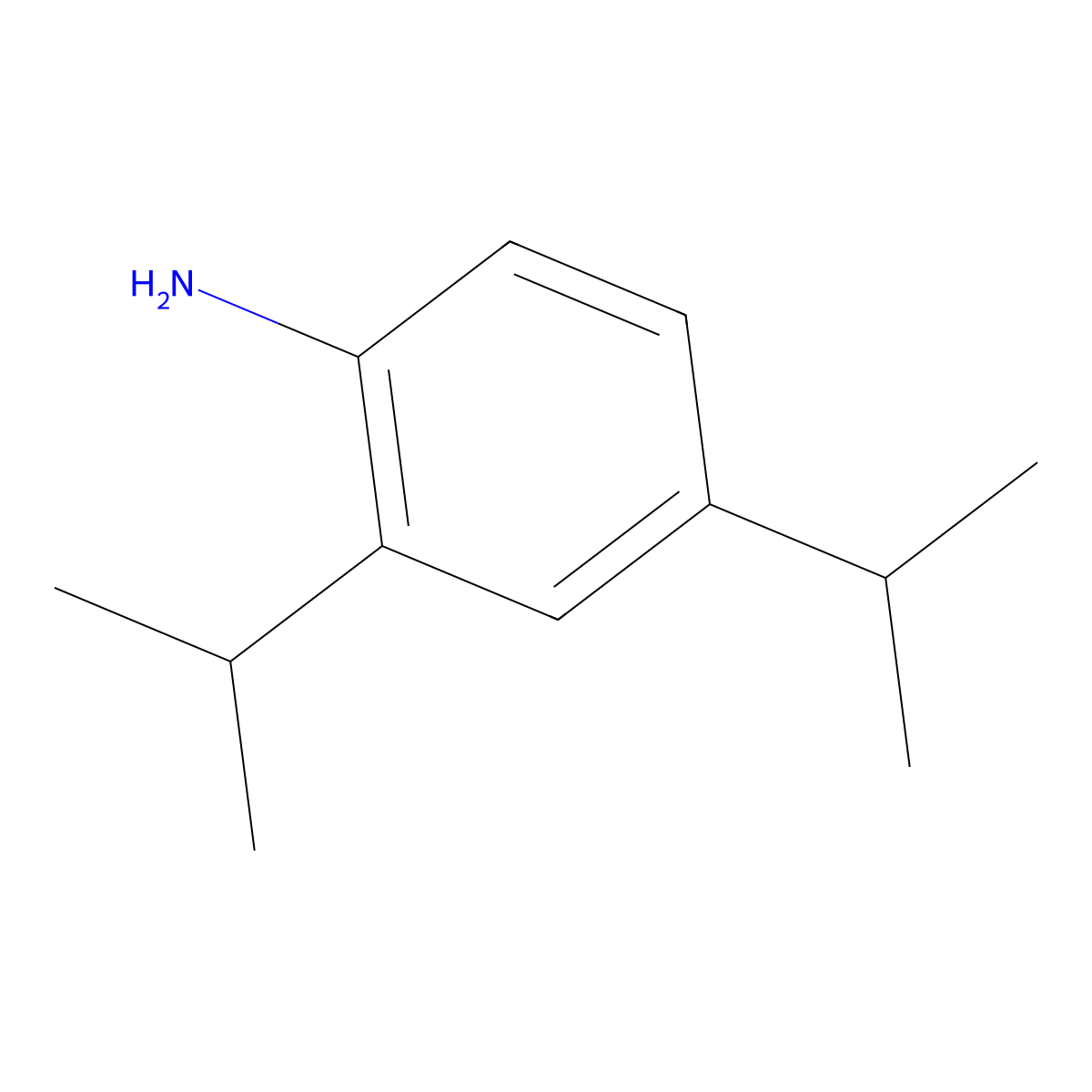 2,4-Bis(propan-2-yl)aniline molecular structure, CAS 79069-41-3