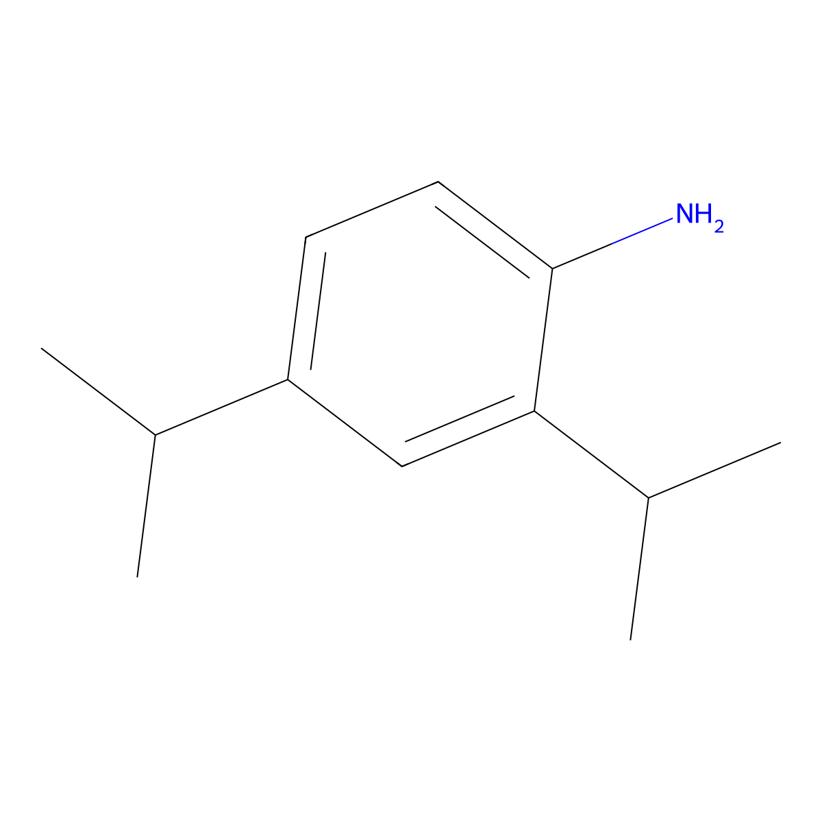 2,4-Bis(propan-2-yl)aniline molecular structure, CAS 79069-41-3