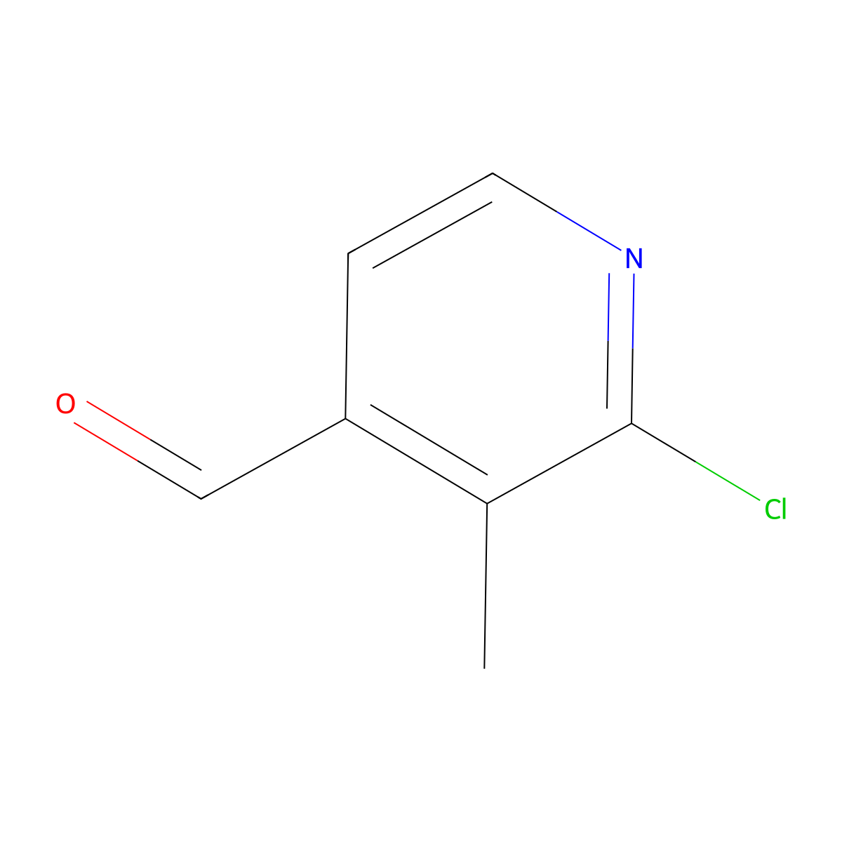 2-Chloro-3-methylisonicotinaldehyde molecular structure, CAS 790696-96-7