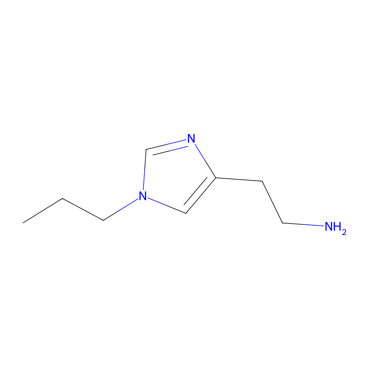 2-(1-Propyl-1H-imidazol-4-yl)ethanamine molecular structure, CAS 790707-11-8