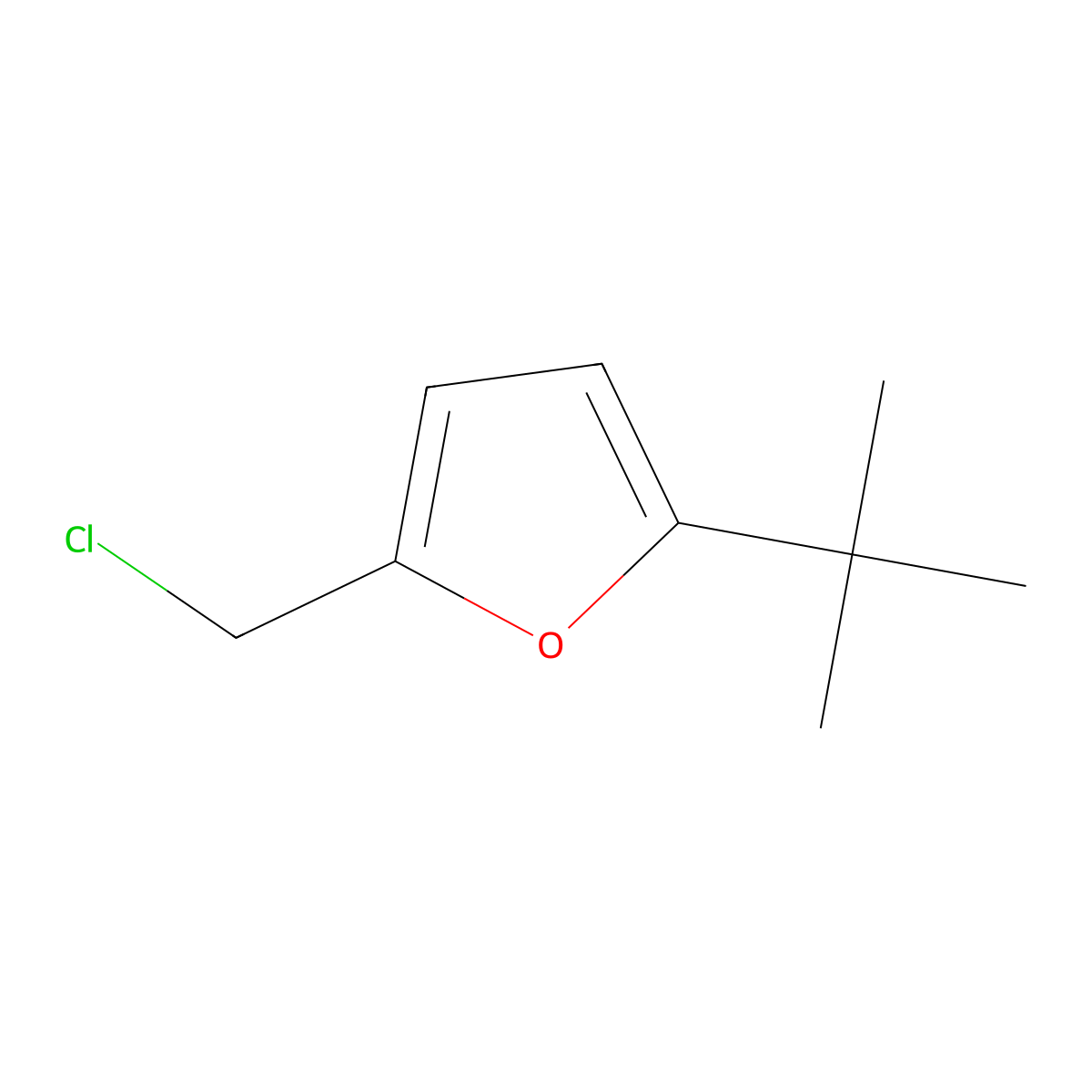 2-(Tert-butyl)-5-(chloromethyl)furan molecular structure, CAS 790713-42-7