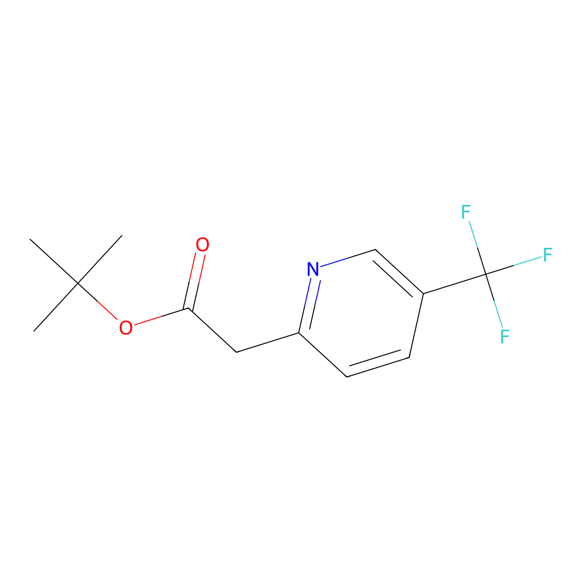 tert-Butyl 2-(5-(trifluoromethyl)pyridin-2-yl)acetate molecular structure, CAS 790714-75-9