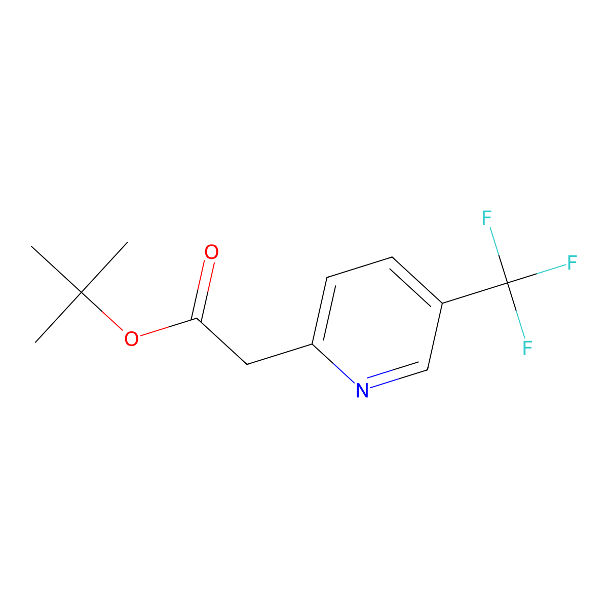 tert-Butyl 2-(5-(trifluoromethyl)pyridin-2-yl)acetate molecular structure, CAS 790714-75-9