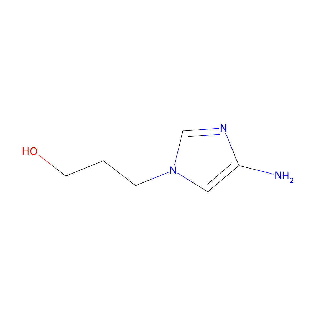 3-(4-Amino-imidazol-1-YL)-propan-1-OL molecular structure, CAS 79072-98-3